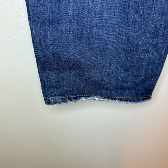 Madewell Hemp Cotton Blend Baggy Straight Jeans Dark Wash Slouchy Denim Size 24 - Picture 14 of 15